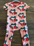 Kickee Pants Print Short Sleeve Pajama Set with Pants - 2t