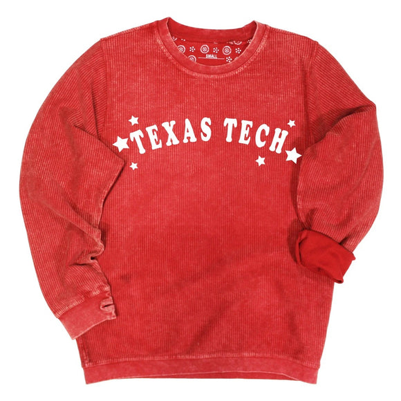 Texas Tech Trophy Corded Crew Pullover
