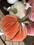 Handmade Large Velvet Pumpkin