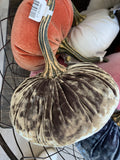 Handmade Large Velvet Pumpkin