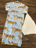Kickee Pants Print Layette Gown Converter & Single Knot Hat Set (Newborn)