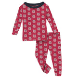 Kickee Pants Print Long Sleeve Pajama Set - 3t
