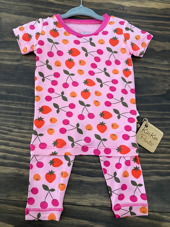 Kickee Pants Print Short Sleeve Pajama Set w/ Pants (12-18m)