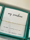 Dot & Dash Morse Code Bracelet