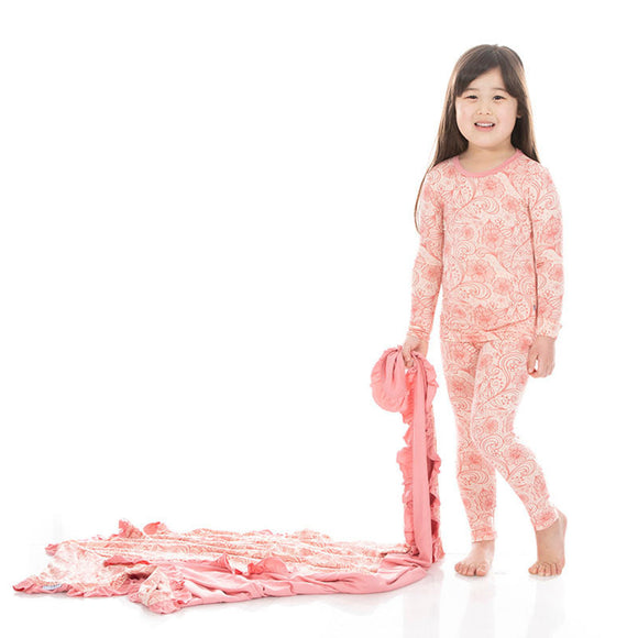 Kickee Pants Print Long Sleeve Pajama Set - 8t