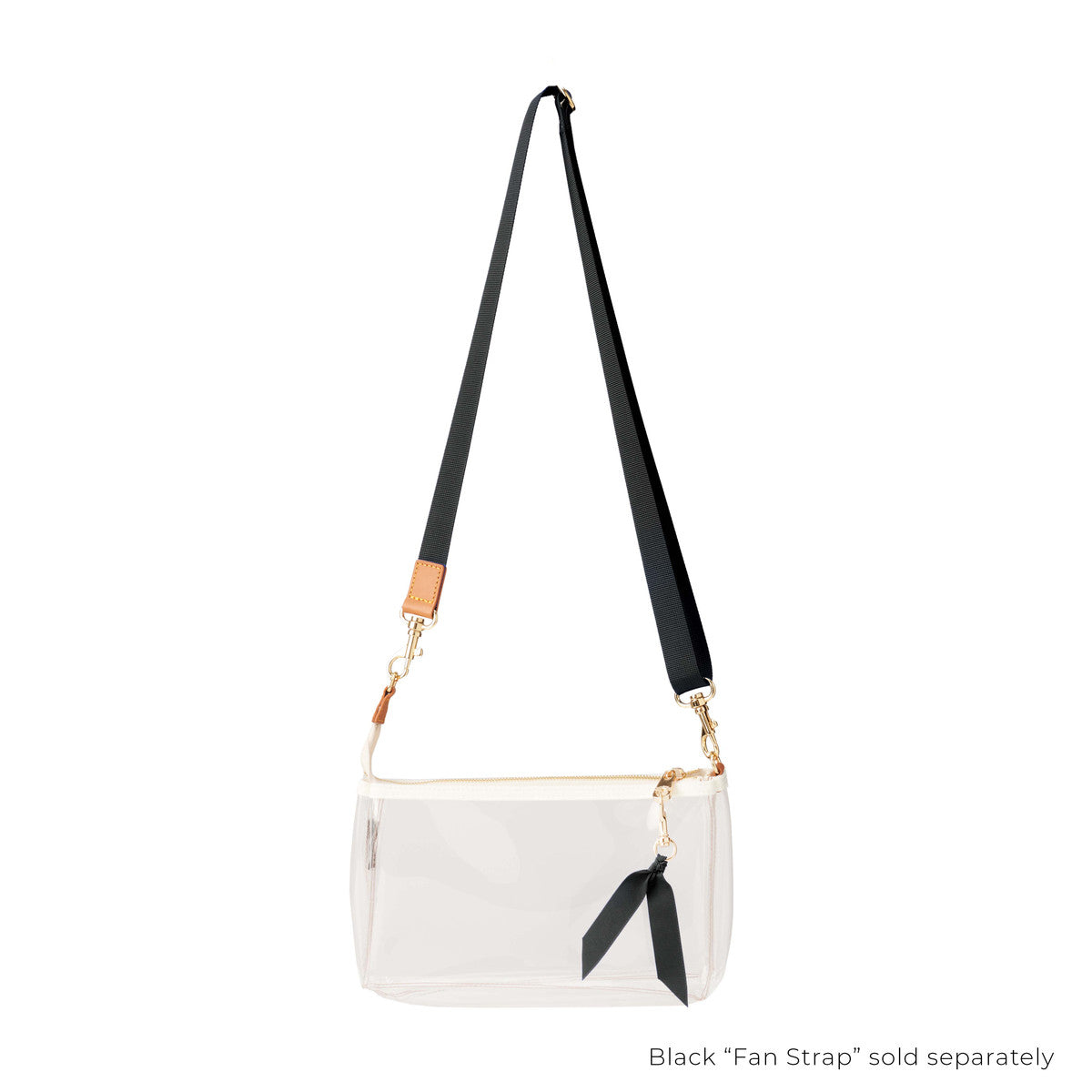 Clear Crossbody Stadium Purse White