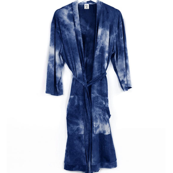 Dyes the Limit Lounge Robe, Navy