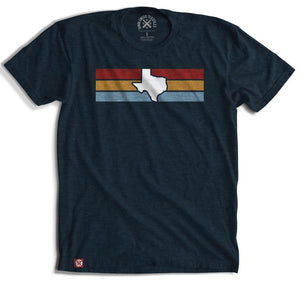 Texas Stripes T-Shirt (Midnight Navy)