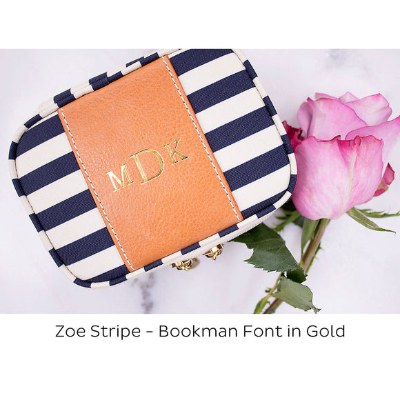 Zoe Nylon Leather Jewelry Case (Special Order)